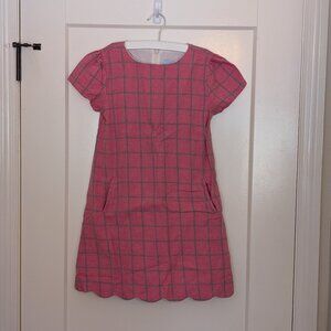 Bella Bliss plaid dress - size 10 - pink and grey